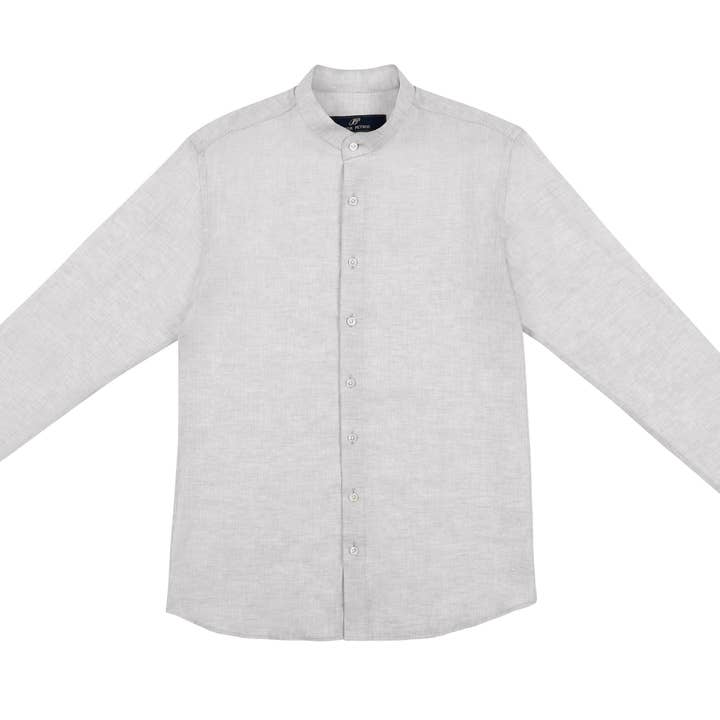Mand Linen Shirt - Grå for engroshandel hos PIETER PETROS