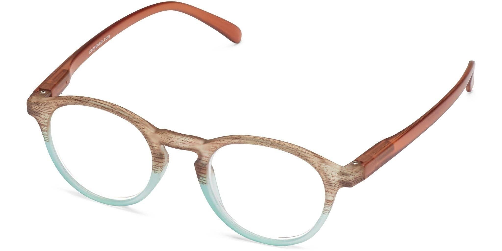 Studio by icu eyewear - Wholesale Eyeglasses - Women's - Laredo Wood Grain Pattern Eyeglasses with Matte Frame2
