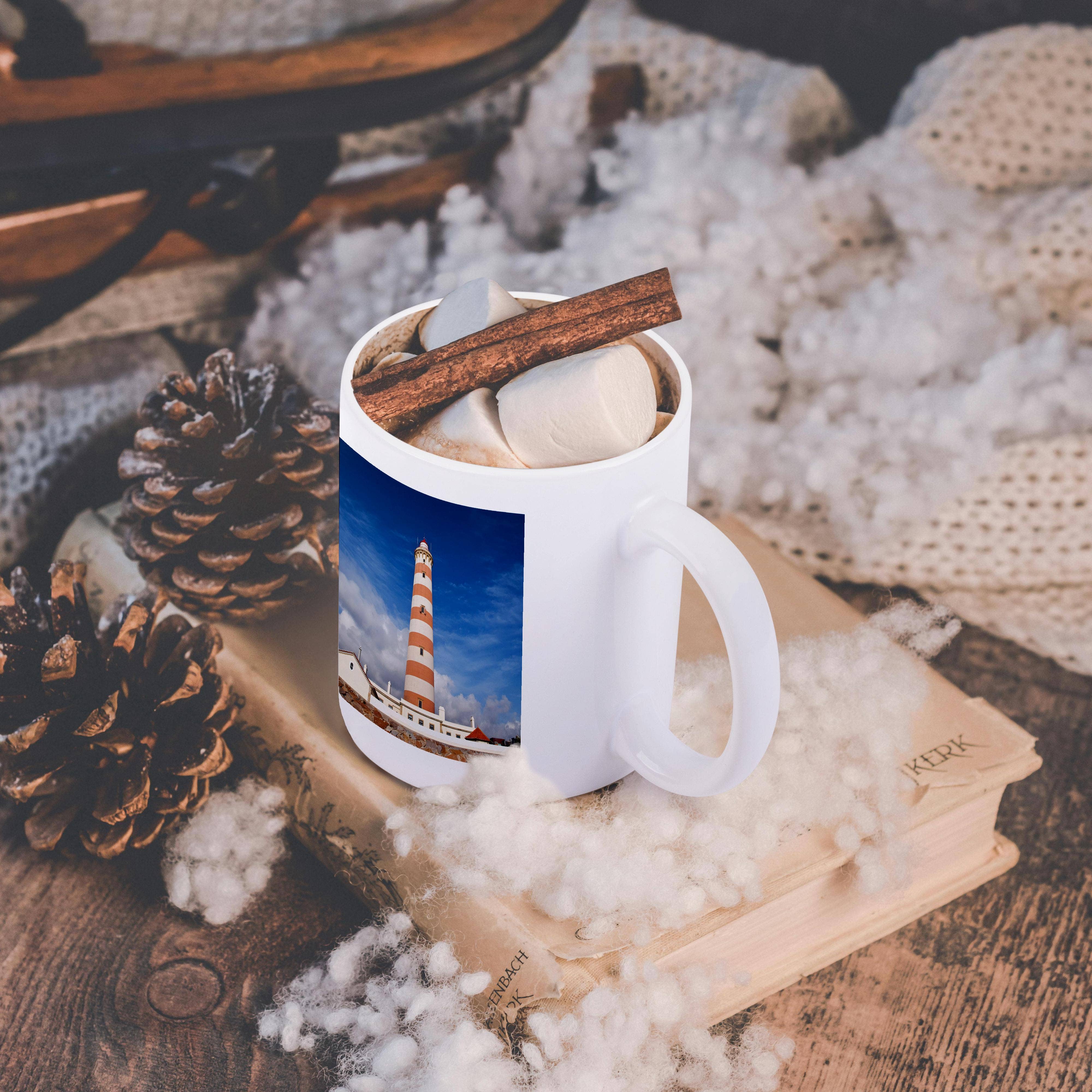 3dRose – Engroshandel Kaffekrus – 3dRose, Portugal, Aveiro, Costa Nova. Barra fyrtårn i Costa Nova., Krus11