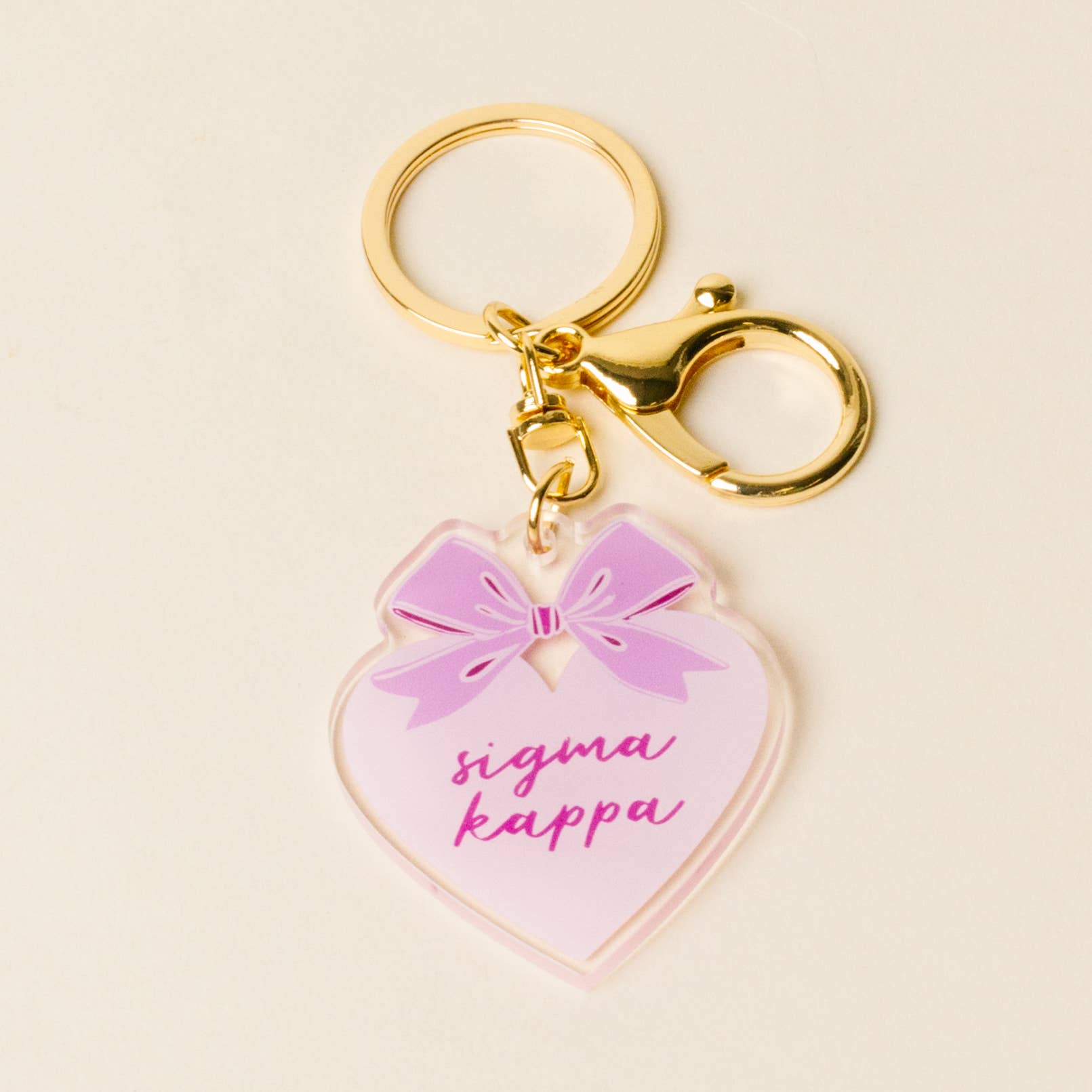 The Darling Effect - Wholesale Keychain - Women's - Sorority Sweetheart Bow Acrylic Keychain - 19 Chapters17
