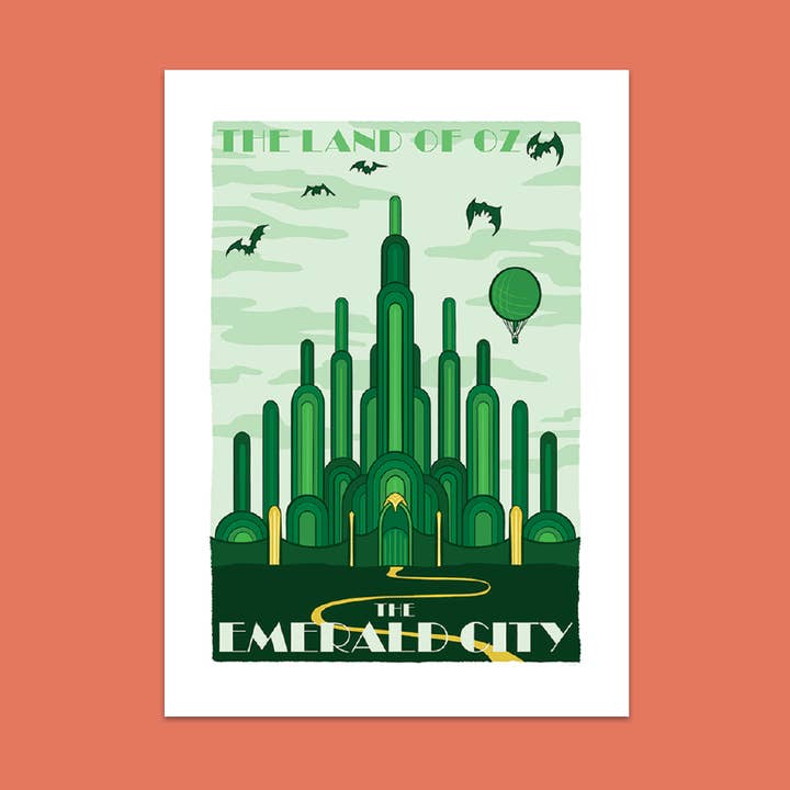 The Emerald City - Fictional Travel - Bookish Vinyl Sticker for wholesale by Bookishly (US Duties Paid)