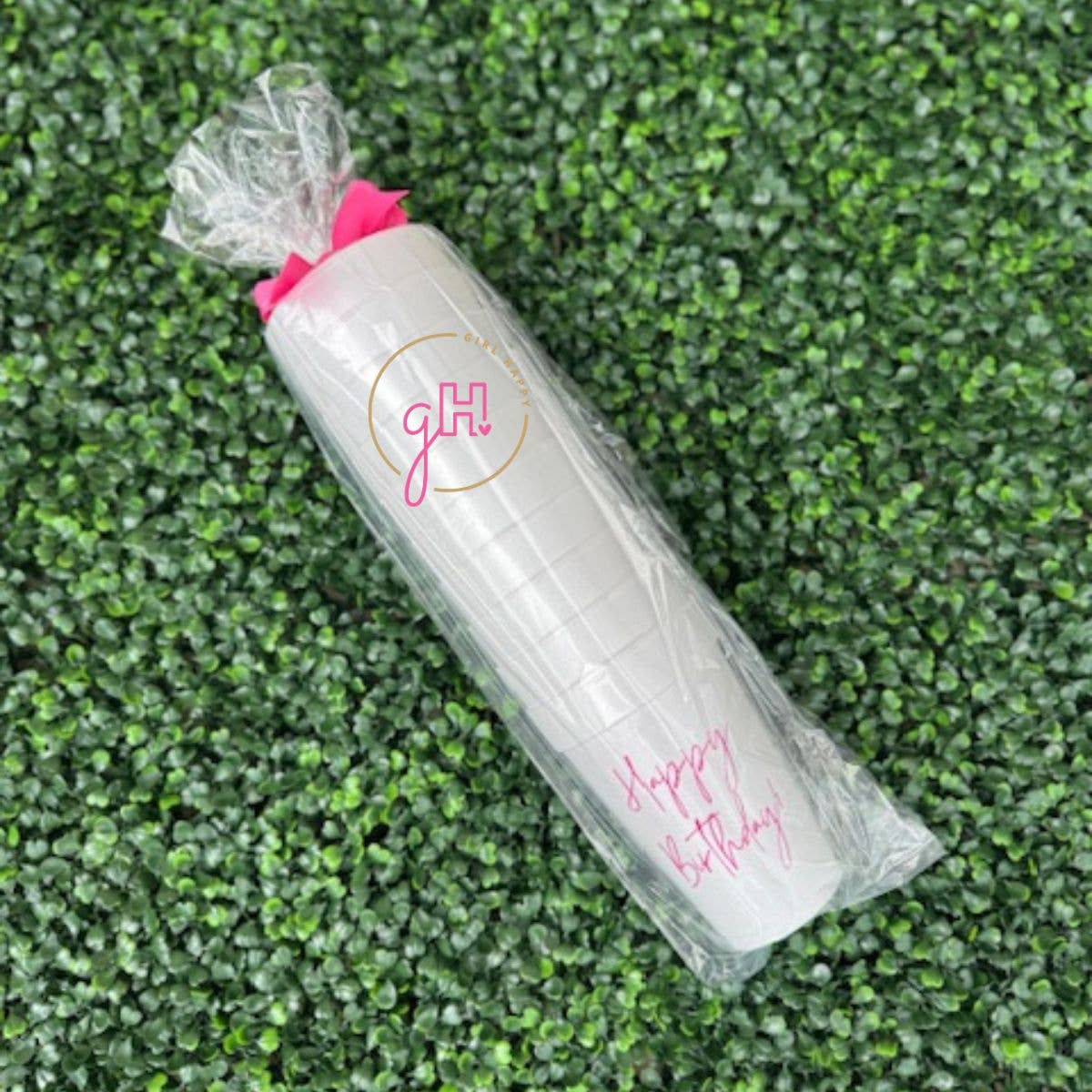 Girl Happy - Wholesale Disposable Cup - Happy Birthday Styrofoam Cup - Pink1