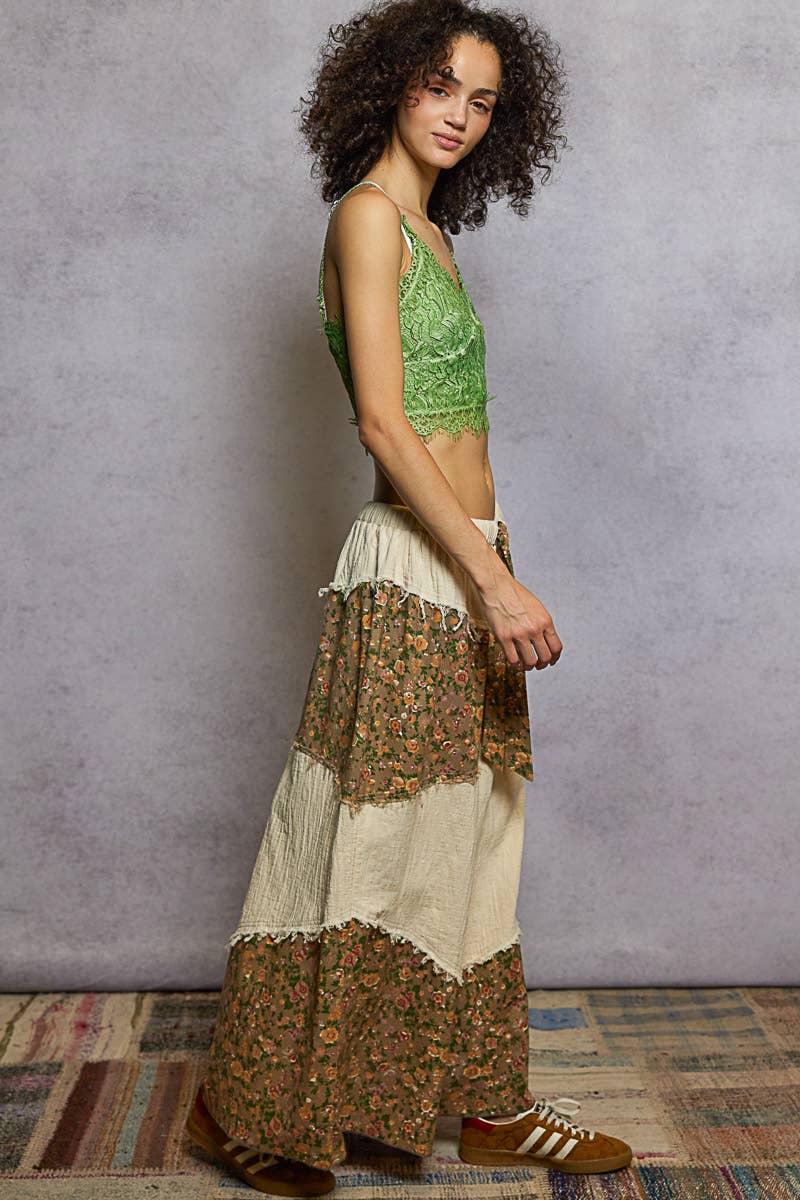 Pol Clothing - Wholesale Pants - Women's - Double gauze frayed edge detail woven pants14