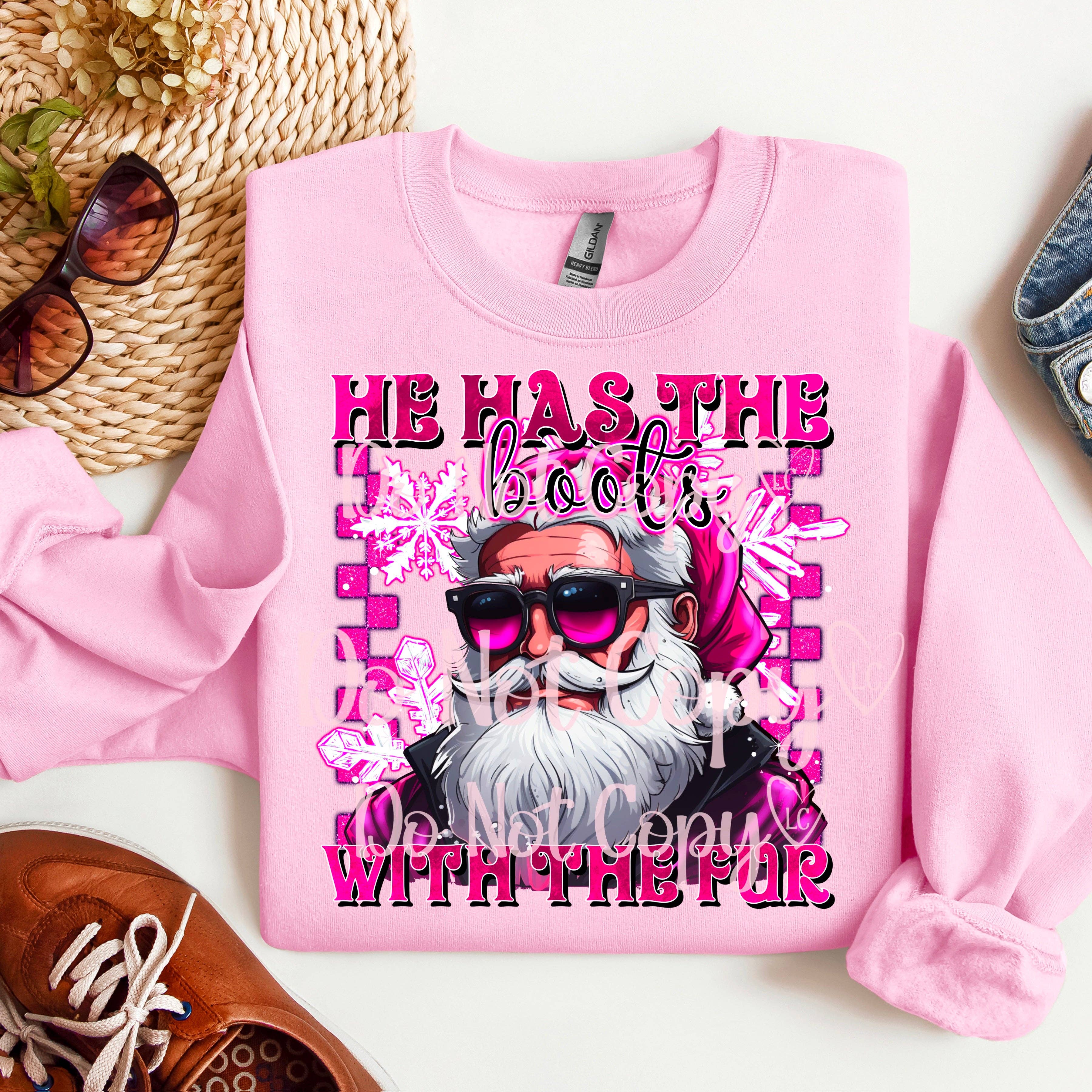 Lauras Closet - Venta al por mayor Camiseta serigrafiada - Mujer - Camiseta gráfica "Has the Boots with the Fur"2