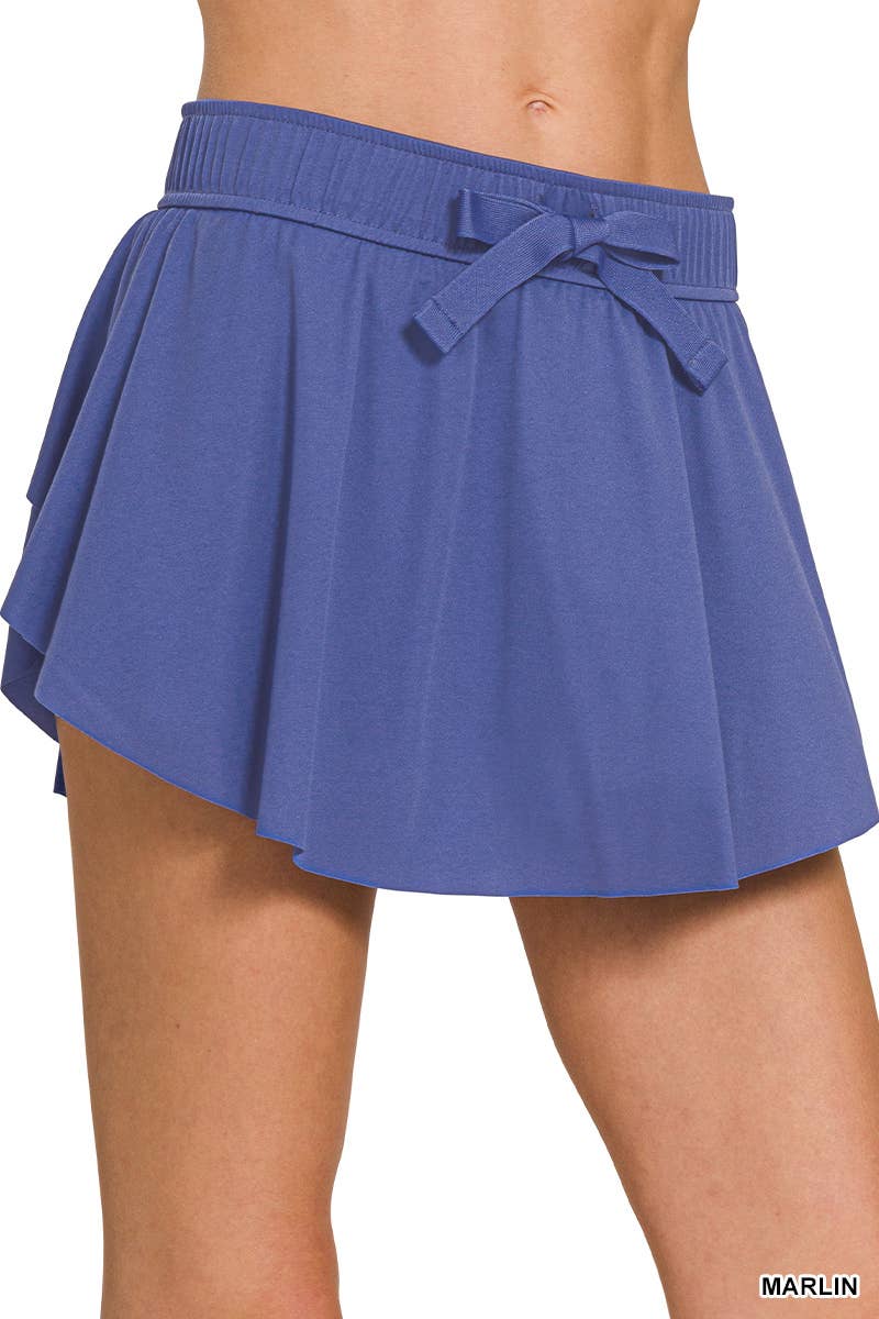 42POPS - Wholesale Athletic Skirt - Women's - ',,....Ruffle Hem Tennis Skirt With Hidden Inner Pockets7