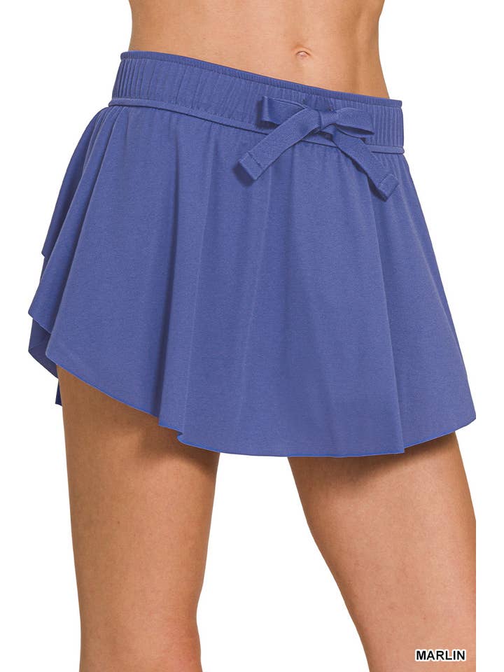 42POPS - Wholesale Athletic Skirt - Women's - ',,....Ruffle Hem Tennis Skirt With Hidden Inner Pockets7