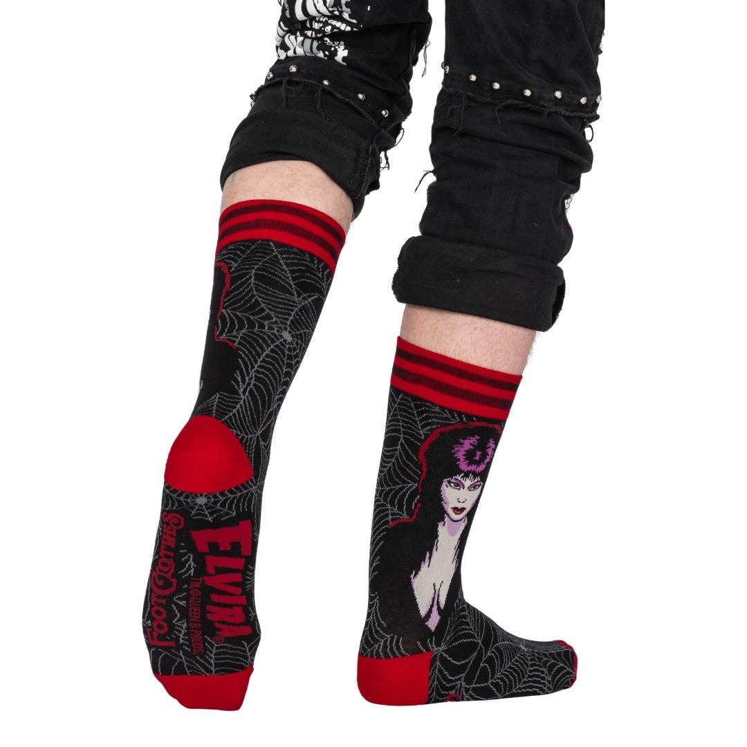 FootClothes LLC – wholesale Socks – Unisex – Elvira Mistress of the Dark Crew Socks6