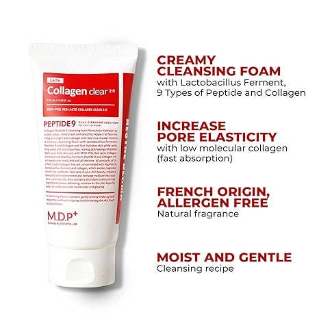 LADAMER, OSHINCHAE,MEDI-PEEL(MDP+) - Wholesale Facial Cleanser - MDP LACTO COLLAGEN CLEAR 2.0, 4.05 fl.oz, 120ml1
