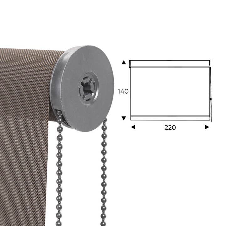 cortina enrollable 220cm antracita para venta al por mayor de Rocada Spain