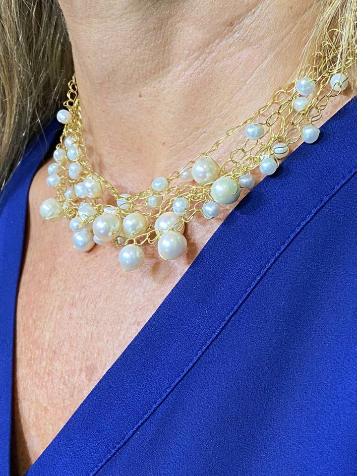 ESPUMA NECKLACE - 5 STRANDS for wholesale by Creative Brazil