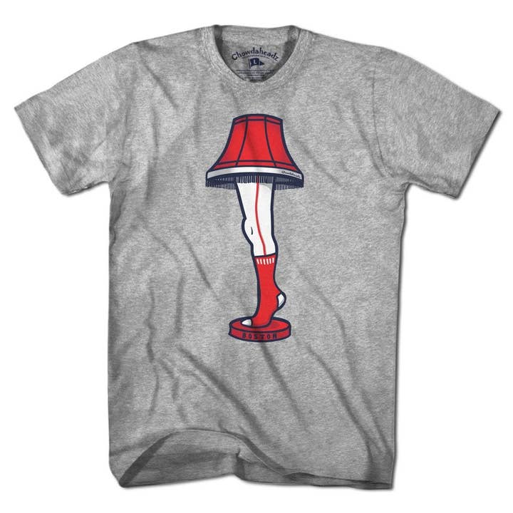 Gris Boston Holiday Leg Lámpara Camiseta de venta al por mayor en Faire