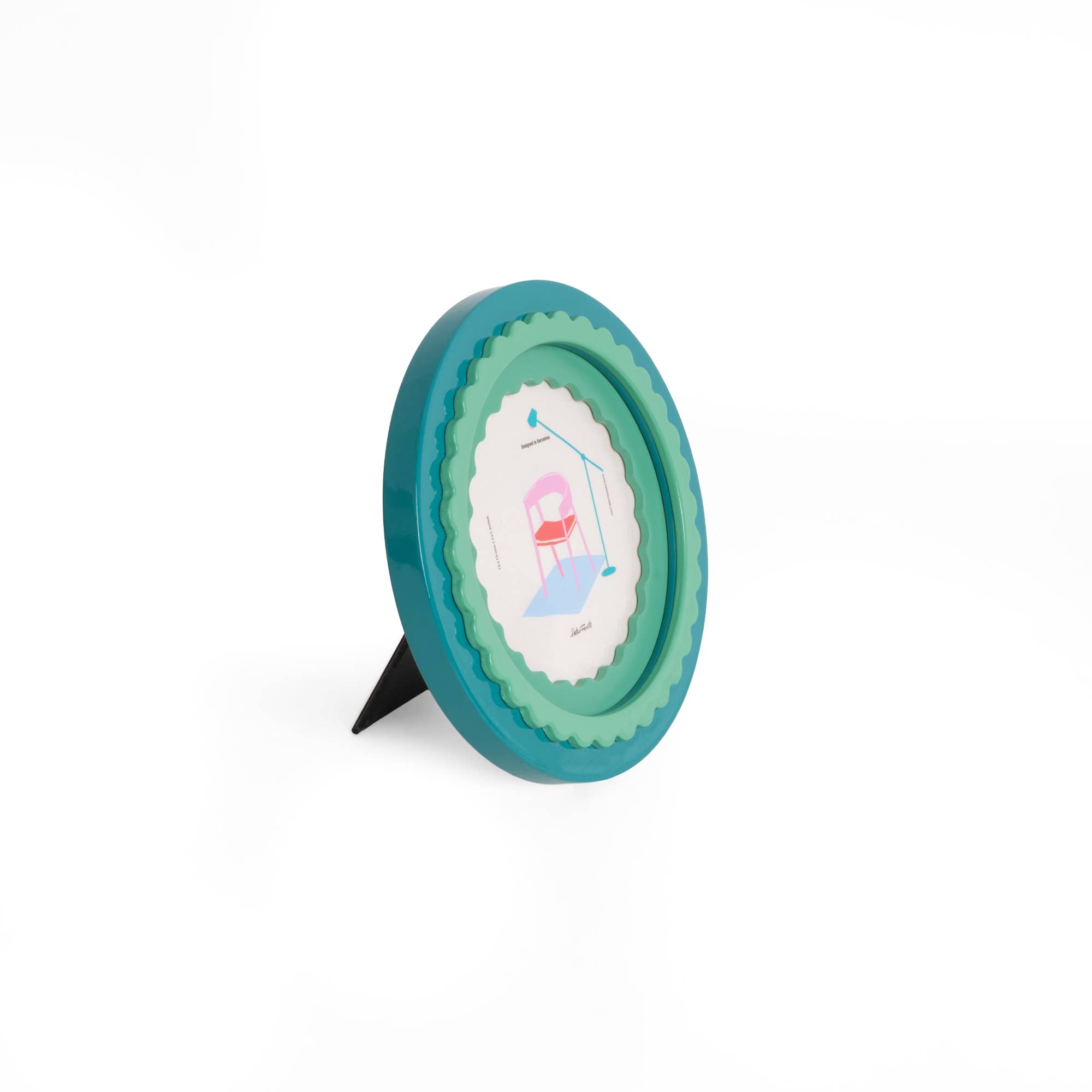 Helio Ferretti – wholesale Bildram – RUND GLANSIG GRÖN FOTORAM HF2