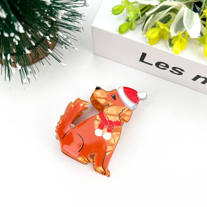TheDivaSoap - Wholesale Hair Clip - Women's - Christmas Animal Claw Clip, Dog Hair Clip