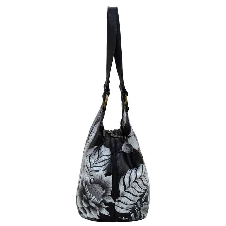 Anuschka | Vanya Lara (USA) - Wholesale Satchel - Women's - Hand-Painted Leather Triple Compartment Large Satchel - 6522