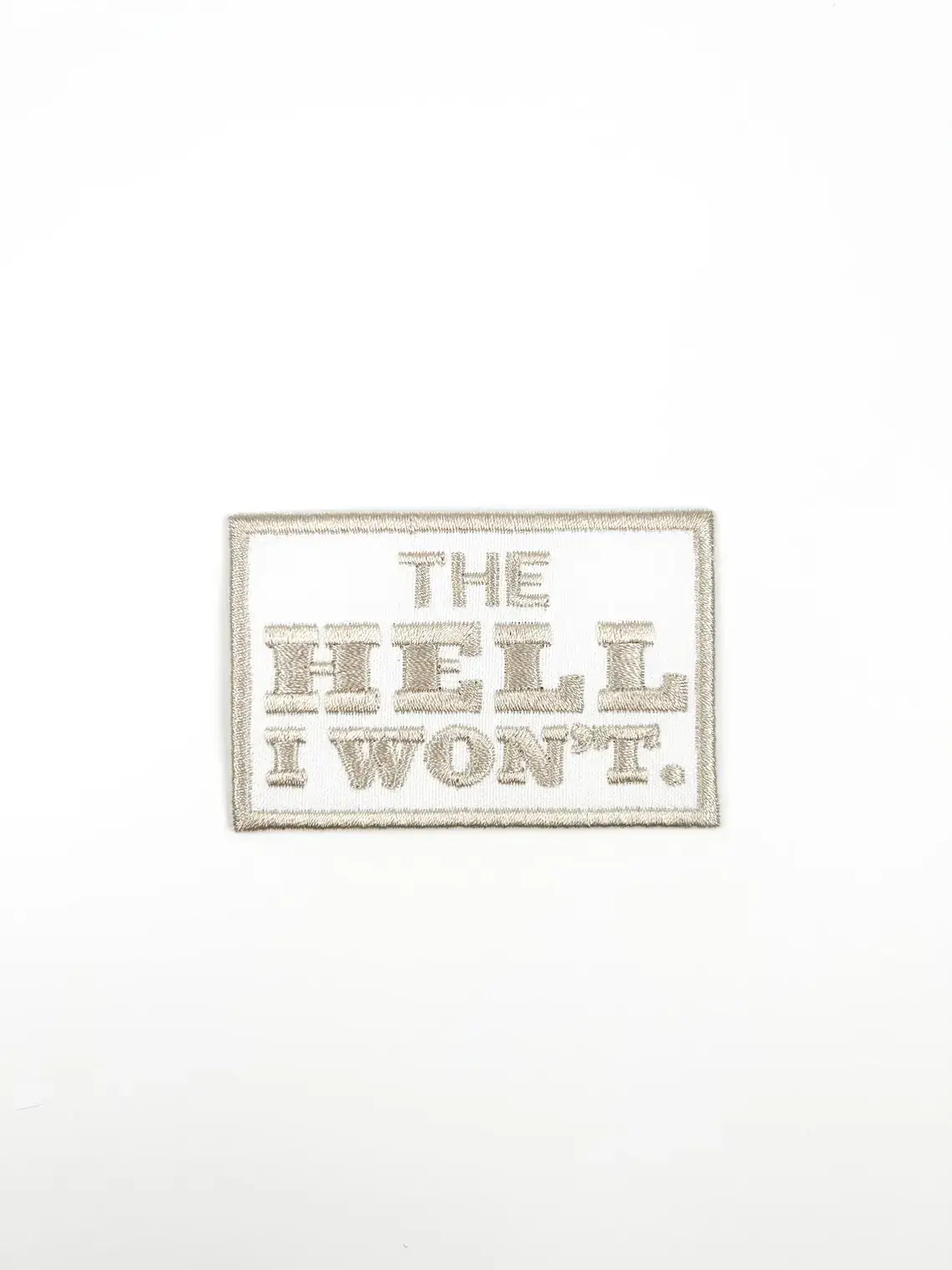 Field Trip Threads - Wholesale Patch - The Hell I Won't Embroidered Iron-On Patch Rodeo Country 1