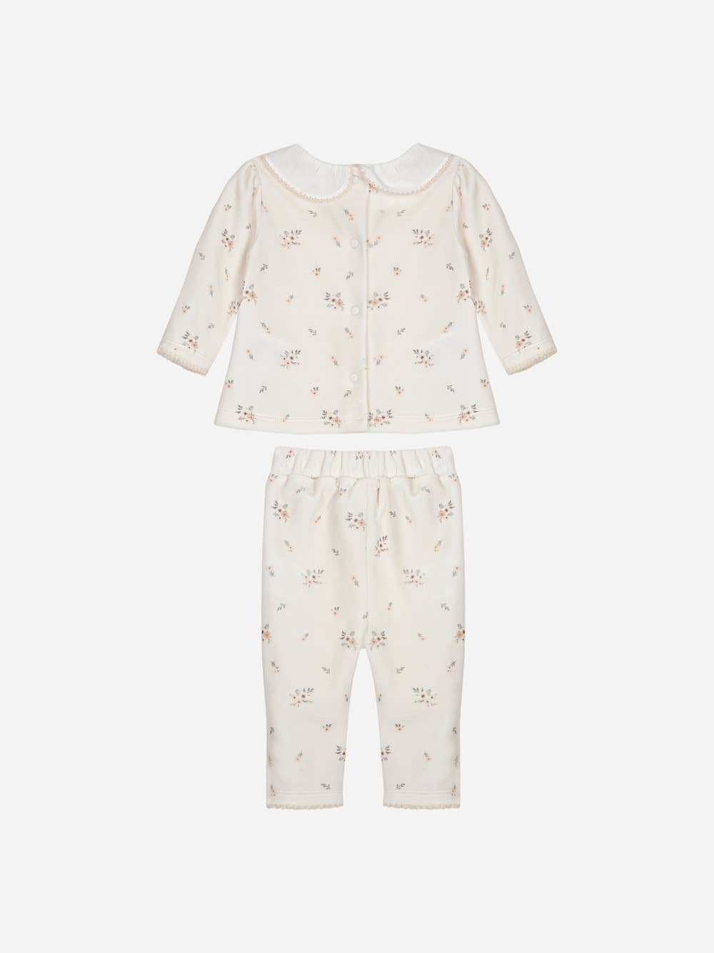 Patachou – Großhandel Mama-Kind-Outfitset – Kinder – Beiges Baby-Set aus Oberteil und Hose1