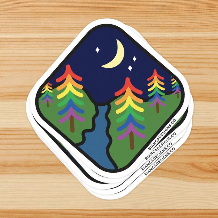 Adesivo Rainbow Forest por atacado de Bianca's Design Shop
