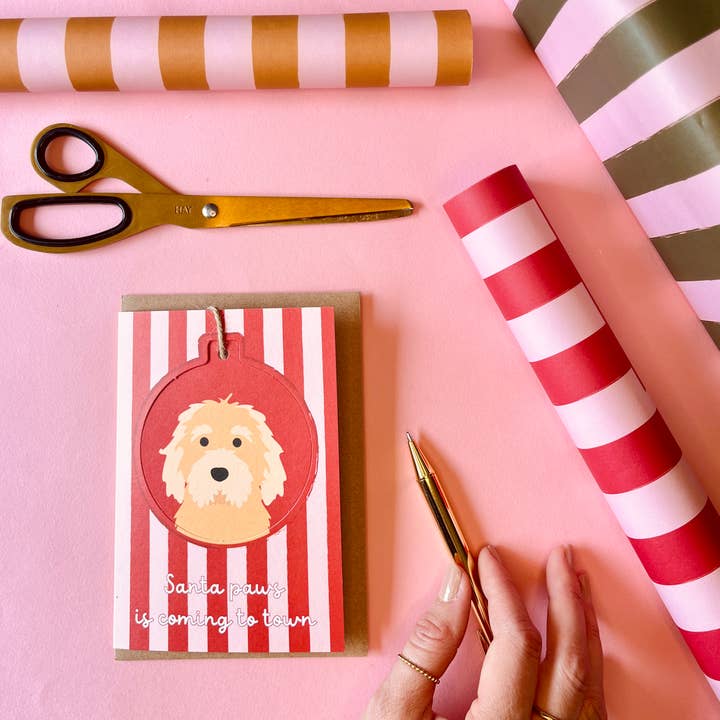 Heather Alstead Design Ltd - Wholesale Christmas card - Dog Breed - Pop Out Christmas Bauble Cards