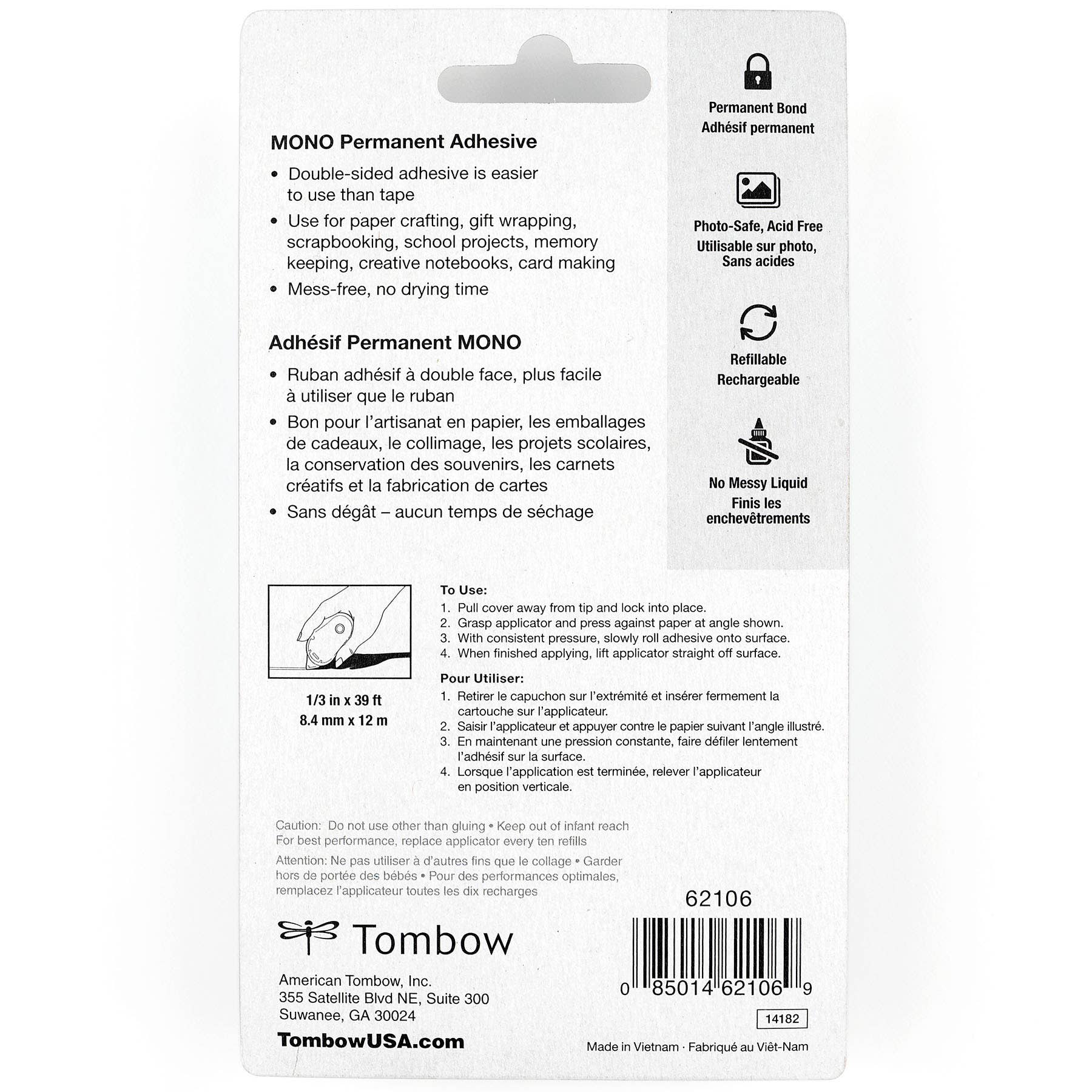 Tombow - Wholesale Glue - MONO Permanent Adhesive Applicator6