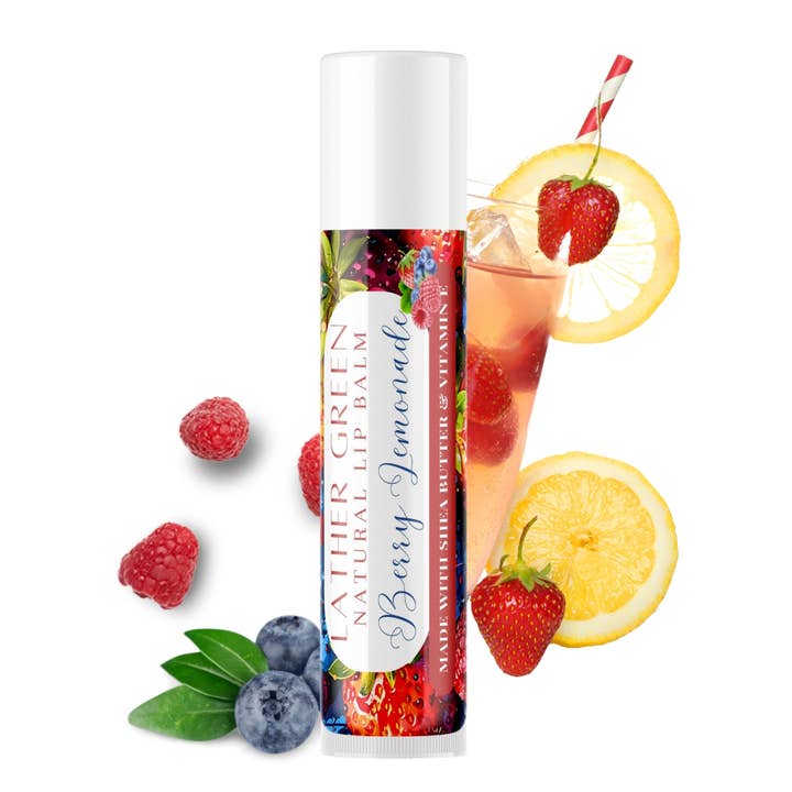 Refreshing Berry Lemonade with a Zesty Twist All Natural Lip for wholesale by LatherGreen