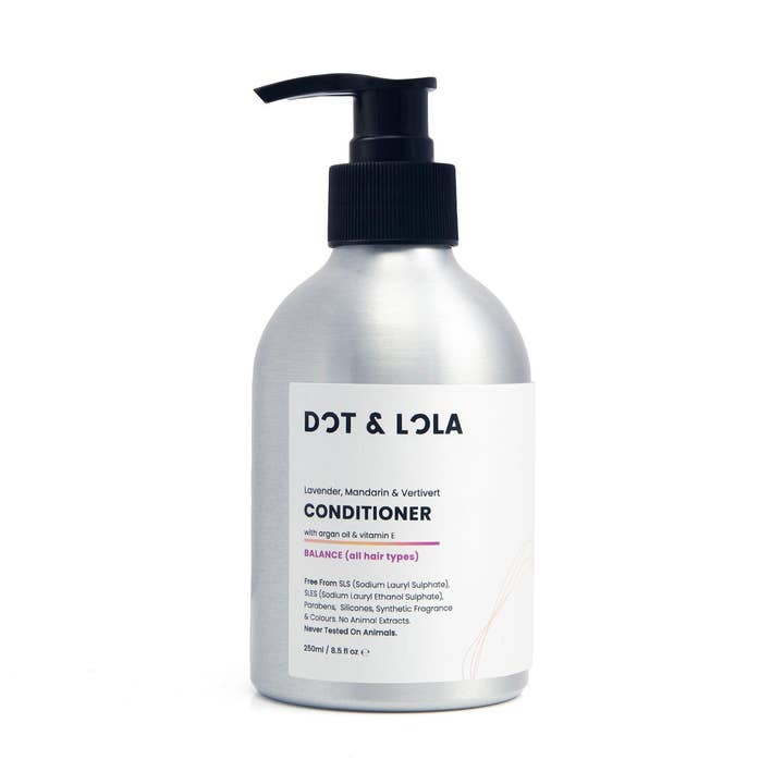 Refillable Lavender, Mandarin & Vertivert conditioner for wholesale by Dot & Lola