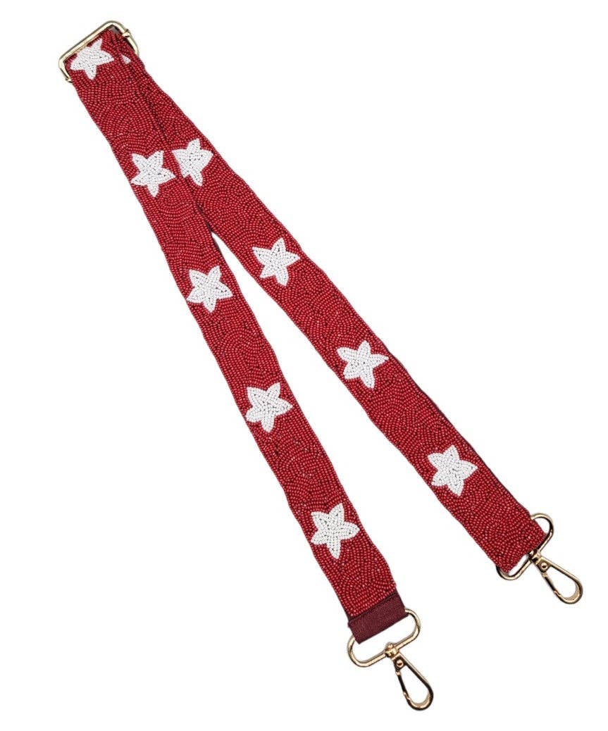 MiMi Wholesale - Wholesale Bag Strap - Women's - Game Day Star Beaded Guitar Bag Strap2