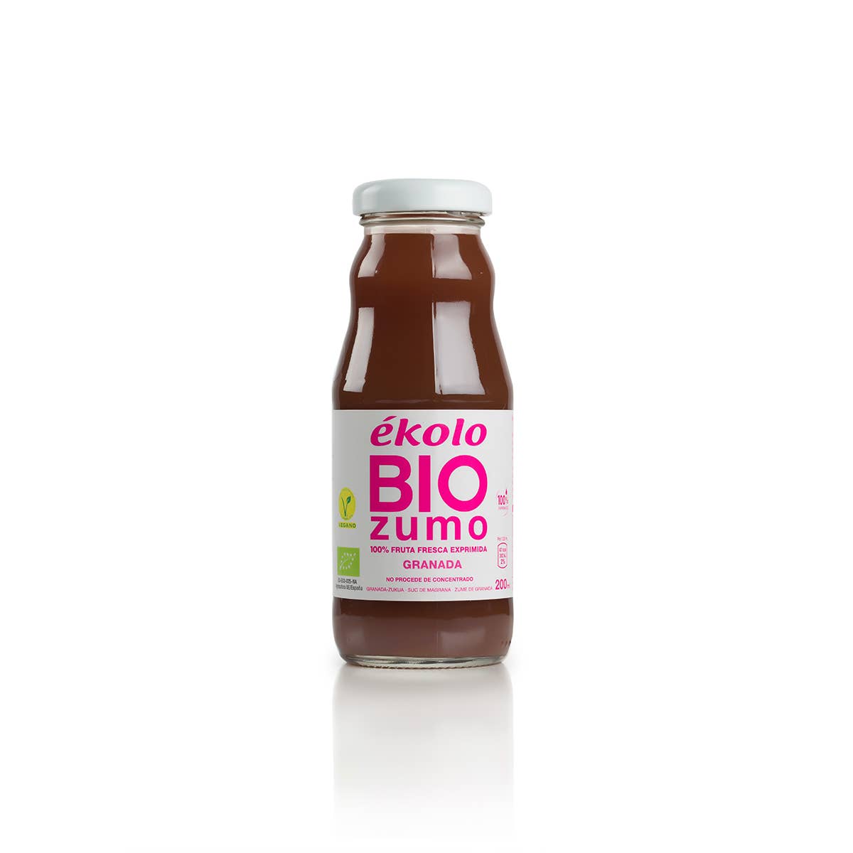 ekolo - Vendita all'ingrosso Succhi di frutta - Succo di melograno biologico, spremuto al 100%, 12 unità x 200 ml