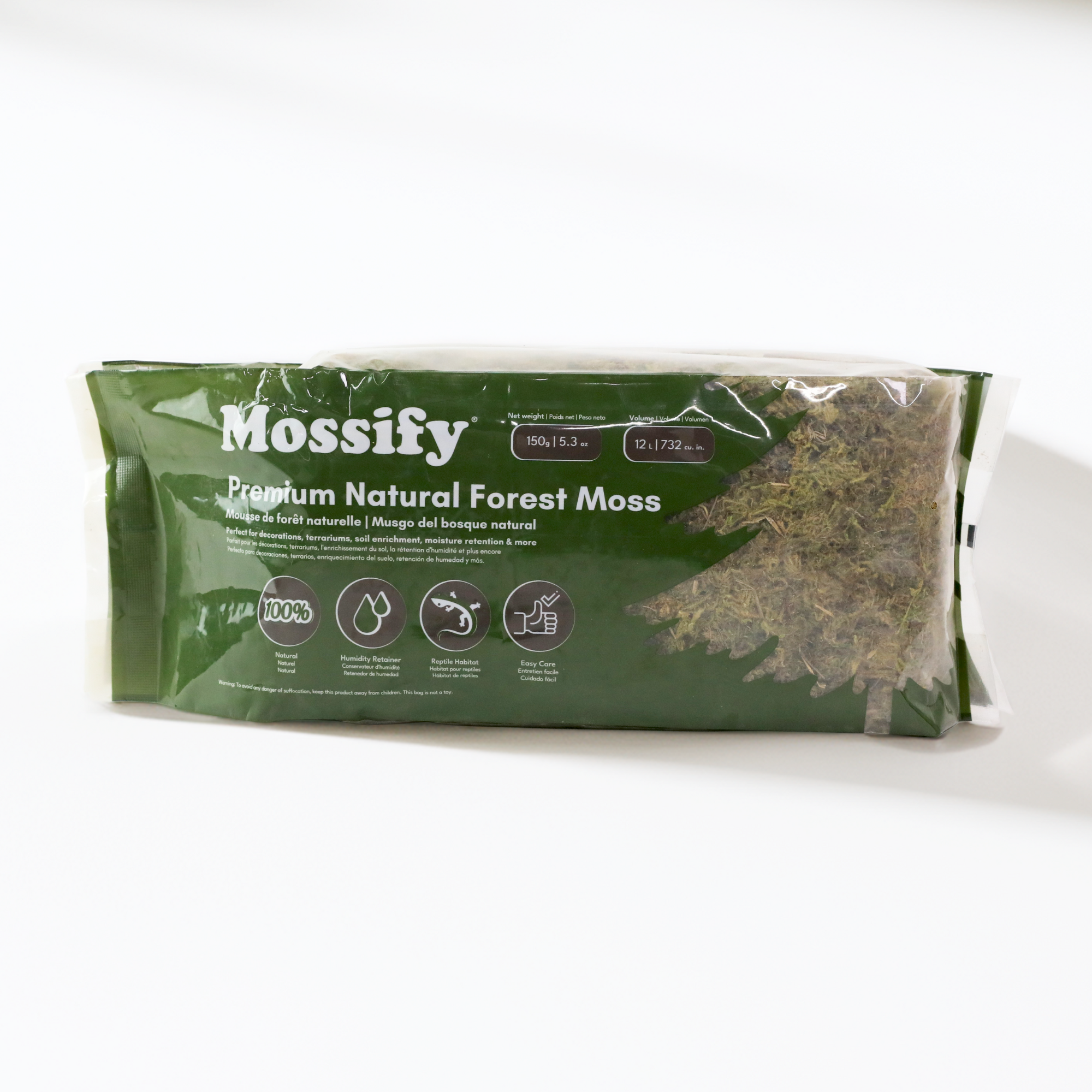 Mossify - Wholesale Planting/Potting Soil - Premium Natural Forest Moss – For Terrariums, Decor, Orchid3
