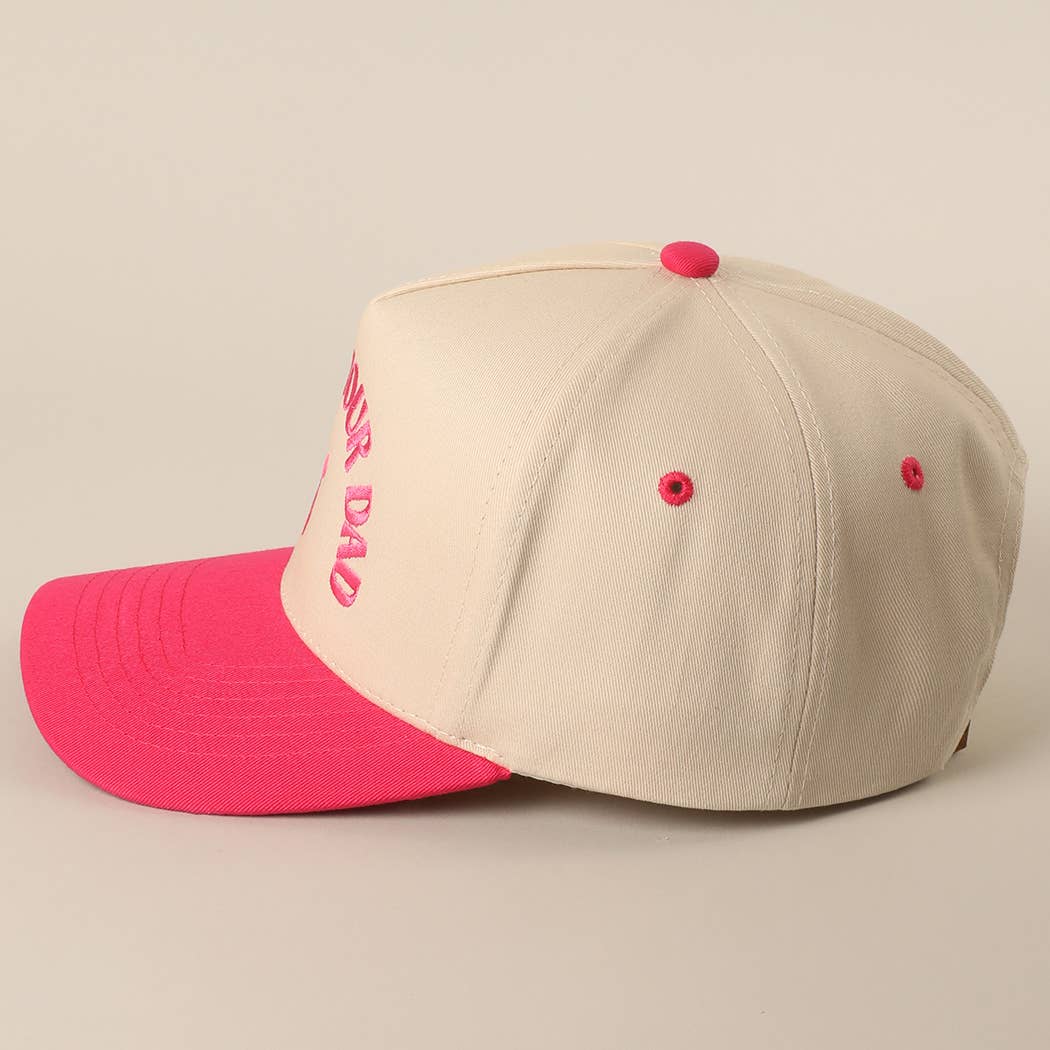 Fashion City - Wholesale Baseball Cap - Women's - GO ASK YOUR DAD Embroidery Two-Tone Trucker Hat11