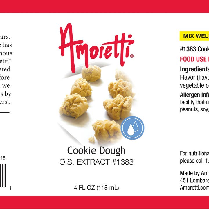 Cookie Dough Extract Oil Soluble for wholesale by Amoretti