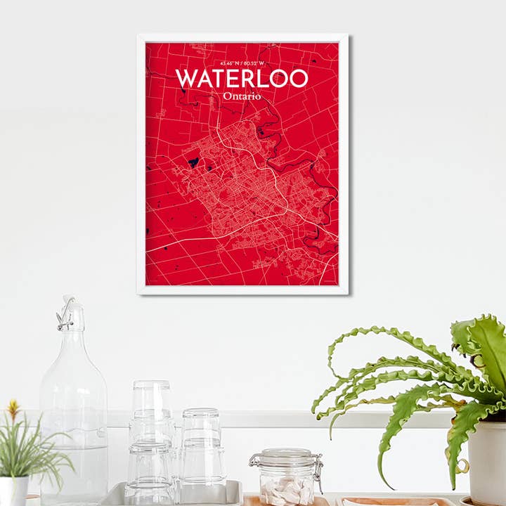 OurPoster.com - Wholesale Poster - Waterloo City Map Poster103