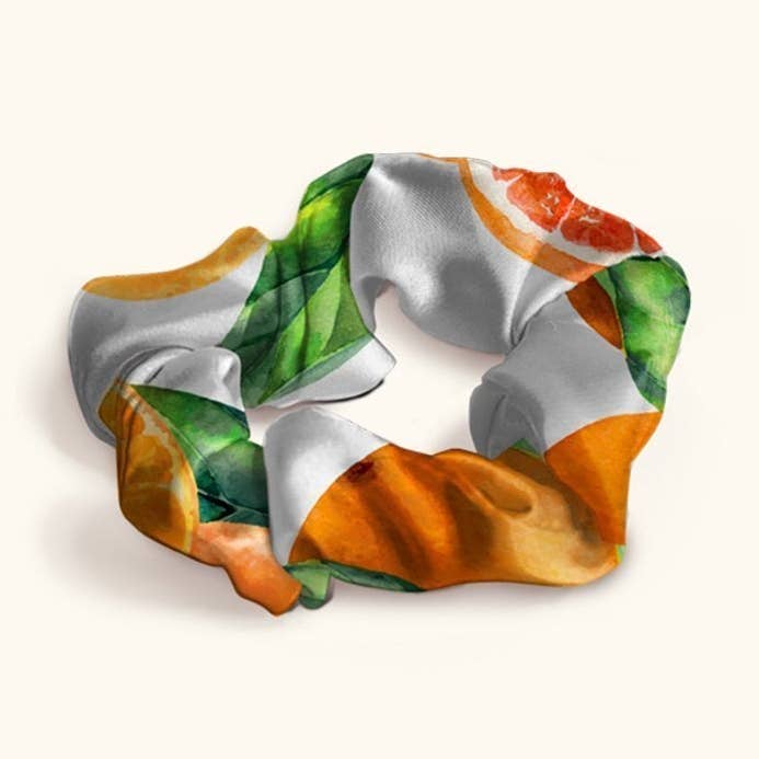 White Clementine Paloma Scrunchy for wholesale on Faire0