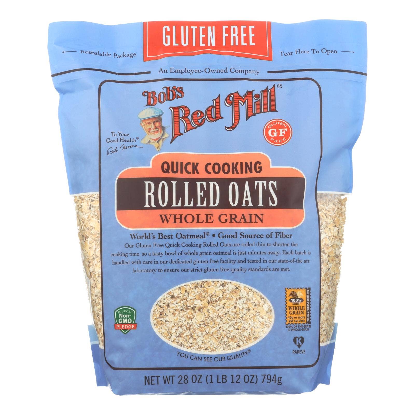 Ware Spark - Wholesale Oats - Bob's Red Mill - Quick Cooking Rolled Oats - Gluten Free - Case Of 4-28 Oz.0