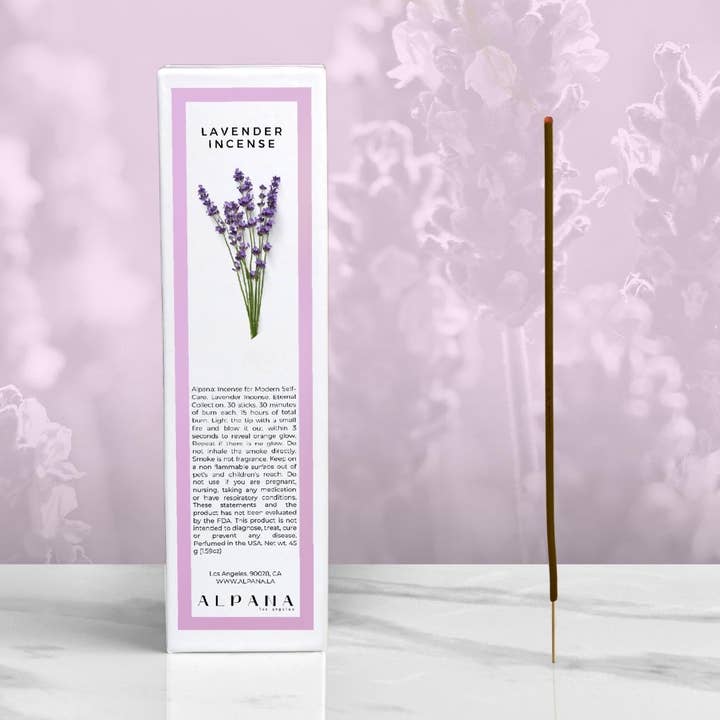 Bâtons d'encens lavande pour la vente par Alpana Los Angeles