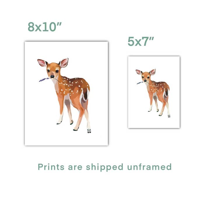 Baby Deer Print for wholesale by Yuma's Art Studio