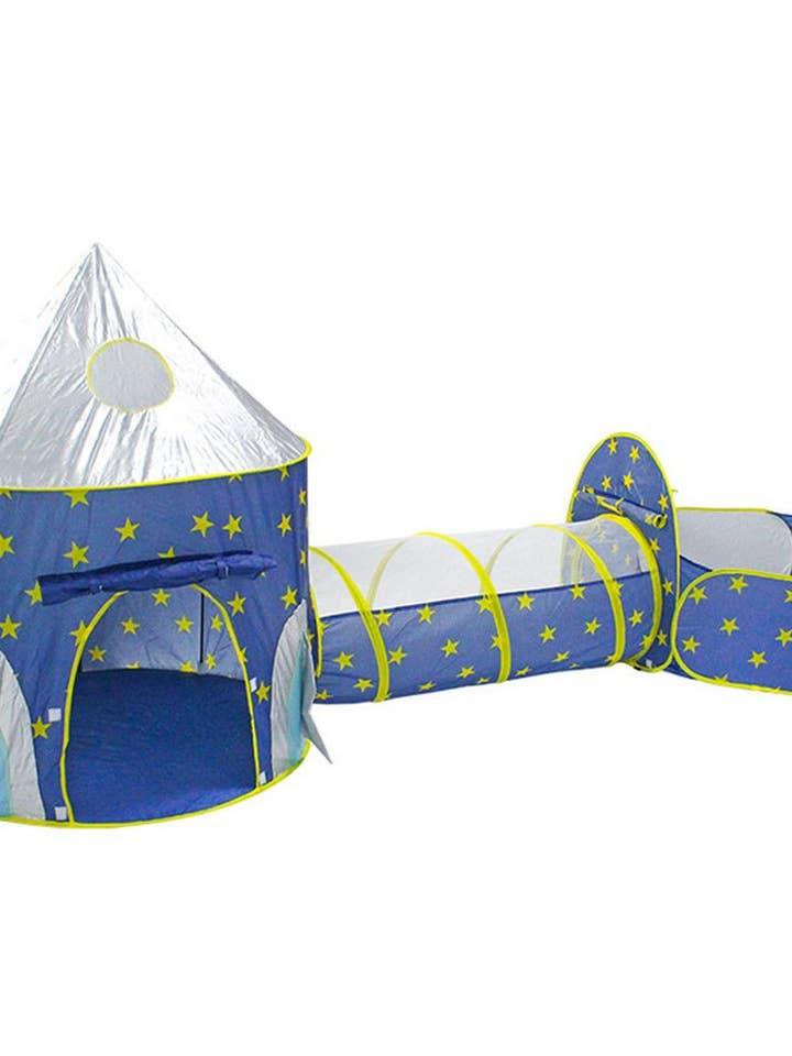 3-in-1-Spielzelt „Rocket Ship“ — Spielhaus-Set für drinnen und draußen für Babys und Kleinkinder für den Großhandel von Fashion Quality Boutik