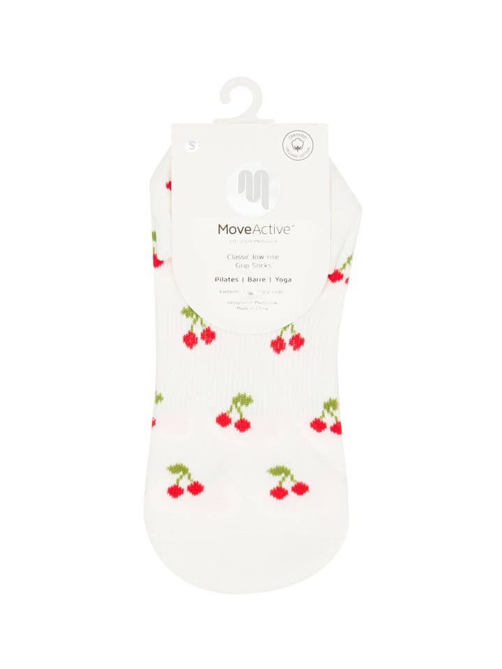 MoveActive – wholesale Strumpor - Dam – Klassiska Låga Gripstrumpor - Cherry Pop