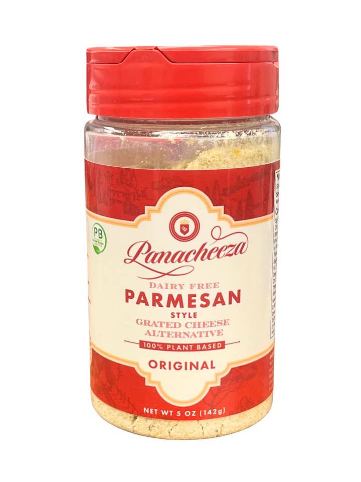 Panacheeza Original Plant-Based Parmesan-Style Cheese for wholesale by Panacheeza
