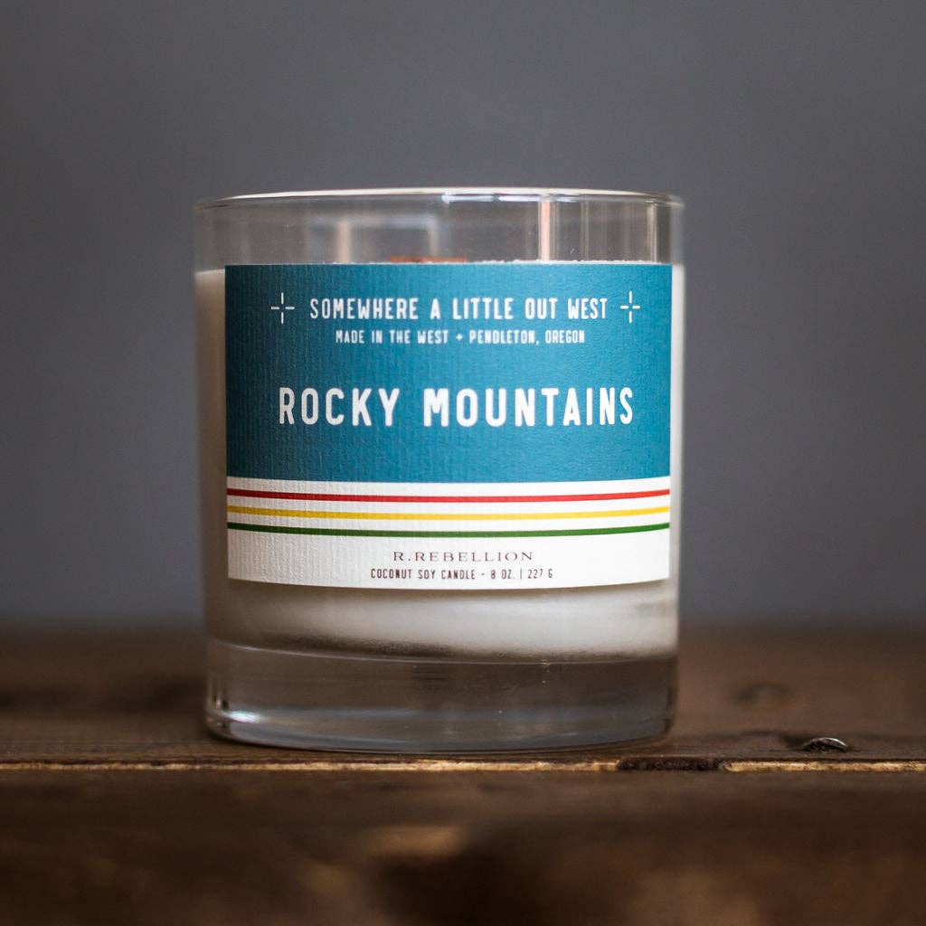 R. Rebellion - Wholesale Jar/Filled Candle - Rocky Mountains Candle 8 oz.