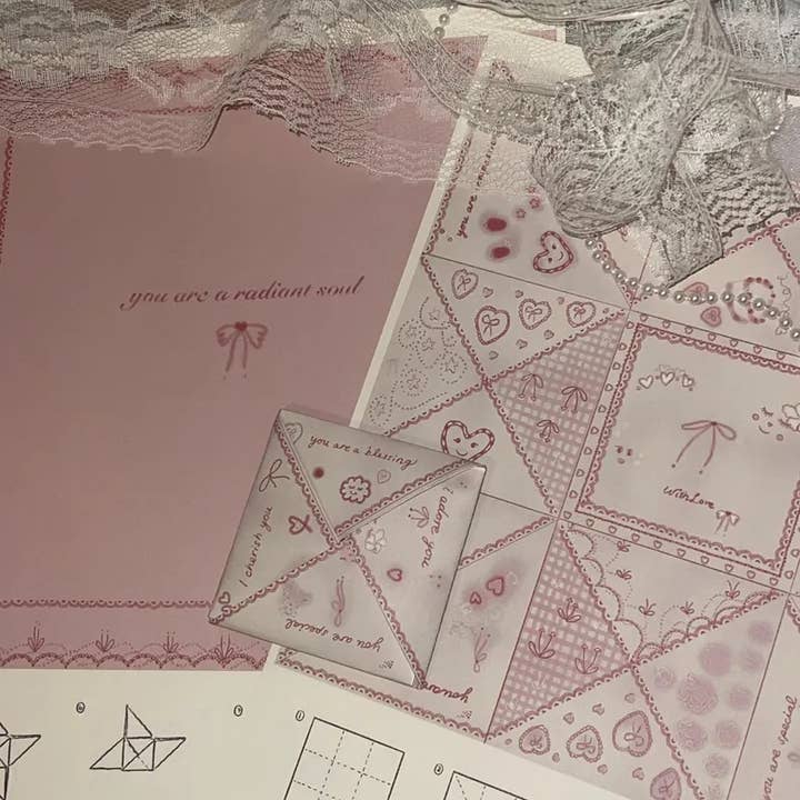 Puzzle Purse Letter (Pre-folded) - You Are A Radiant Soul for wholesale by Nabithoughts