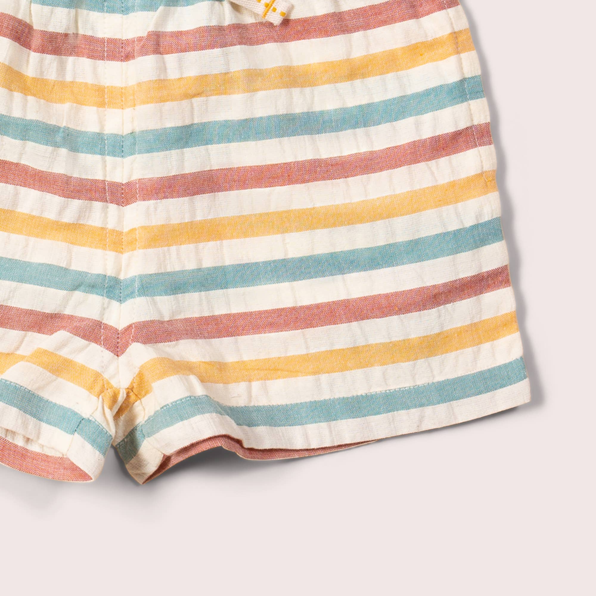 Walnut Striped By The Sea Seersucker Shorts for wholesale on Faire2