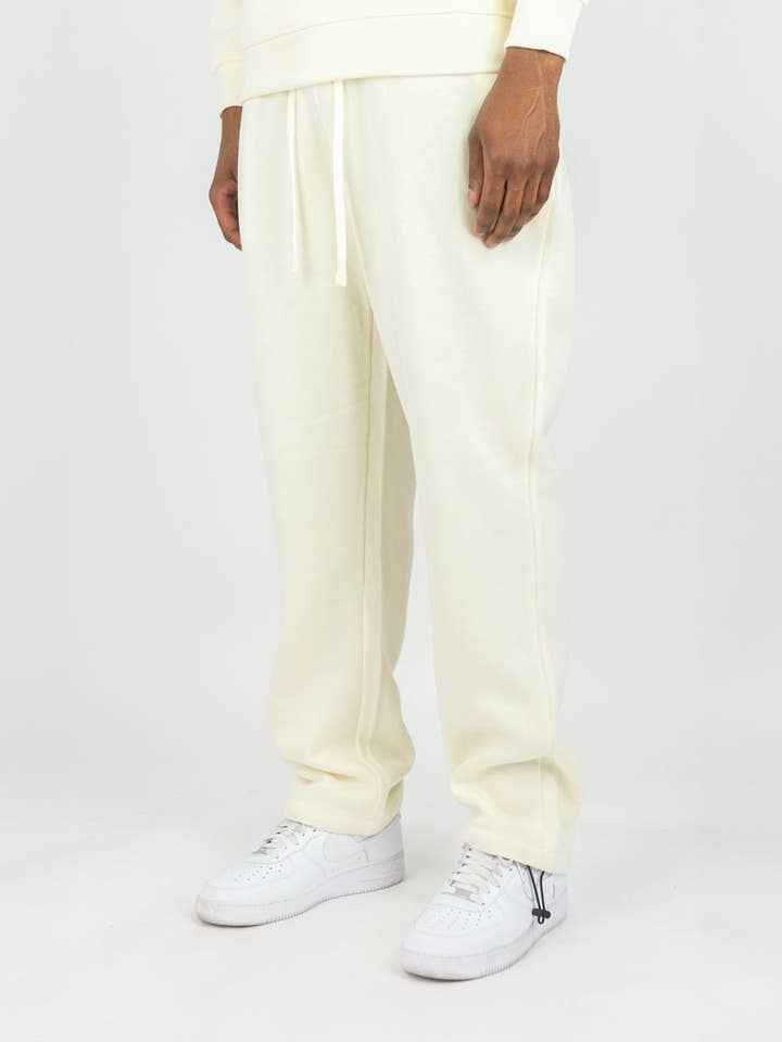400E Solide Jogginghose - Cremefarben für den Großhandel von Rebel Minds