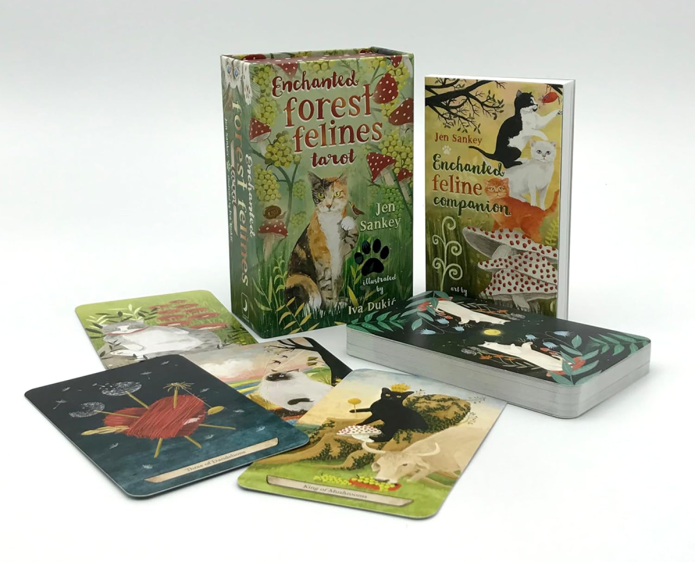 Cardshouse - Wholesale Tarot Cards - Enchanted Forest Felines Tarot Cards Deck Llewellyn3