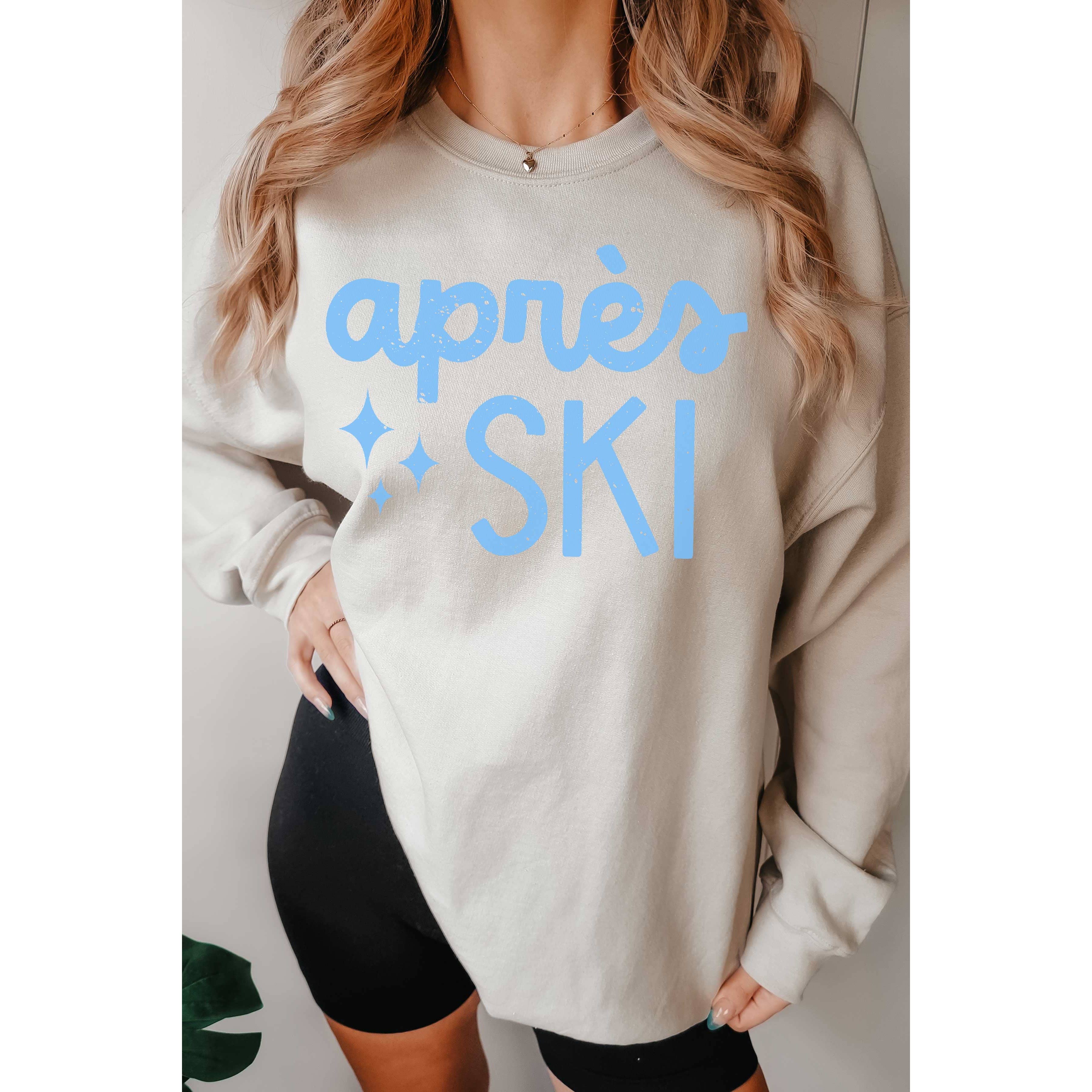 A. BLUSH CO - Wholesale Graphic Sweatshirt - Women's - APRES SKI Oversized Graphic Sweatshirt3