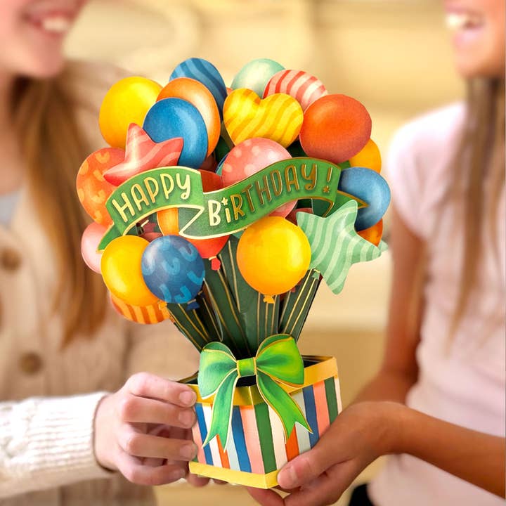 FreshCut Paper LLC - Wholesale Birthday card - Classic Birthday Balloons1