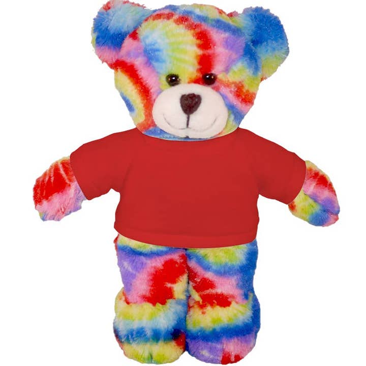 Plushland - Wholesale Stuffed/Plush Toy - Kids & Baby - 8″ Tie-Dye Custom Bear | Personalized Bear Stuffed Animal18