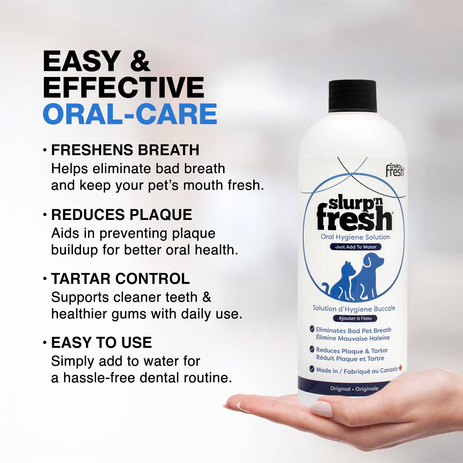 Enviro Fresh – wholesale Pet supplement – Cat/dog – Slurp N' Fresh - Oral Care Additive for Pets 400mL2
