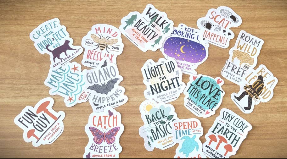 Advice for Life by Your True Nature - Wholesale Sticker - Advice from the Ocean-Typography Sticker1