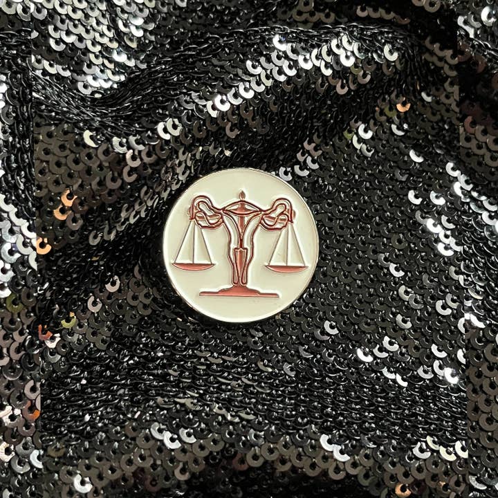 Reproductive Justice Rights Enamel Pin for wholesale by Queen On The Scene
