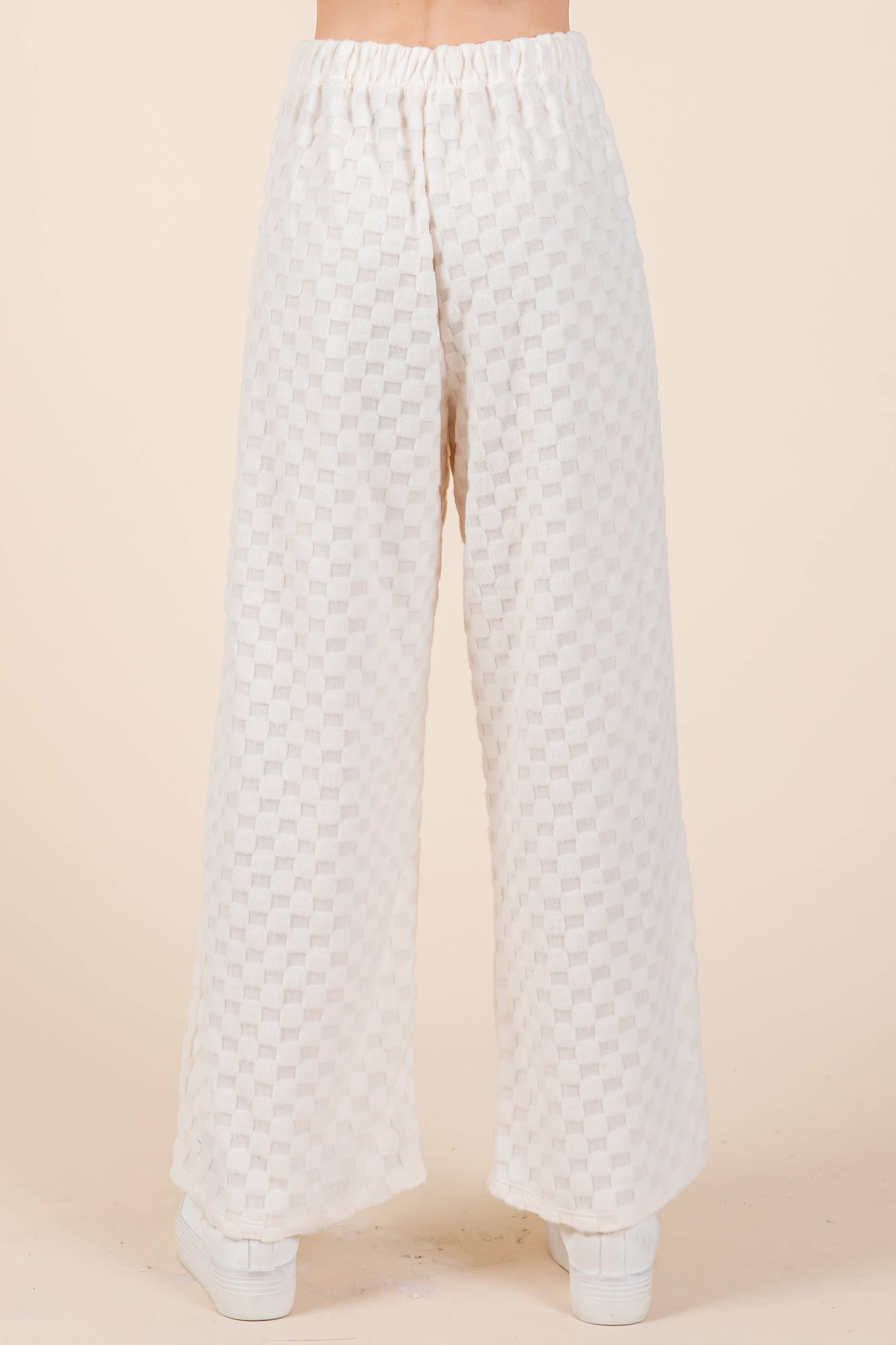 BOMBOM - Vente Pantalon – femme - PANTALON À CARREAUX DUVETEUX PA110515